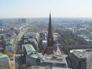 View of the city from the top of St Petri